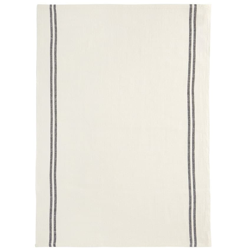 Double Stripe French Linen Tea Towel
