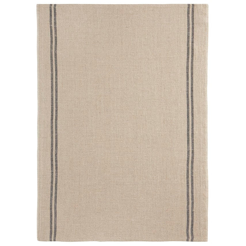 Double Stripe French Linen Tea Towel